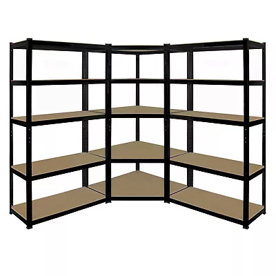 5 Tier Warehouse Shelving Storage Kit 1 X Boltless Corner Shelf & 2 X Straight • £159.95