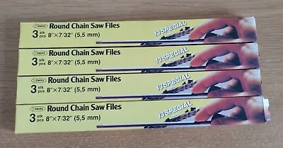 Oberg Sandvik Round Chain Saw Files 8  X 7/32 (5.5mm) 13 Special - Box Of 12 • £19