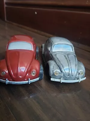 Vintage Metal TONKA Red Volkswagen Beetle #52680+ Silver Beetle 🐞  • $0.99