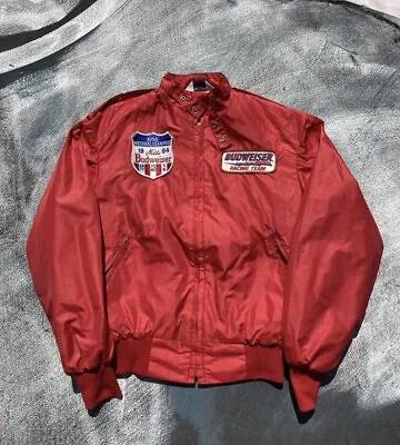 Vintage Miss Budweiser Boat Racing Team Windbreaker Jacket Team Issued 80s • $149.99