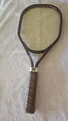 Wilson Aggressor Raquetball Racquet Genuine Leather W/Cover Made In USA Vintage • $28