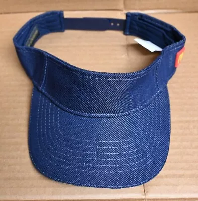 McDonalds Employee - Visor Cap Hat - Adjustable - Denim Blue - 2023 - USED • $11.25