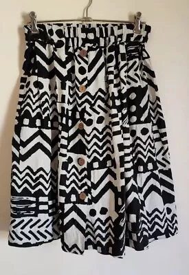 Gorman Size 10 Aztec Print Linen Skirt • $30