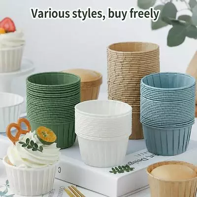£4.03 • Buy 50PC Muffins Paper Cupcake Wrappers Baking Cups Cases Muffin Boxes Cake Cup