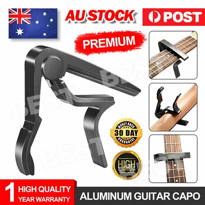 $4.45 • Buy Aluminum Guitar Capo Spring Trigger Electric Acoustic Clamp Quick Change Release