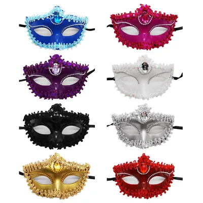Women Sexy Flower Masquerade Mask Halloween Eye Mask Party Dance Ball Prom Decor • $4.99