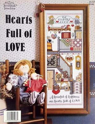 $8.50 • Buy Jeremiah Junction HEARTS FULL OF LOVE Cross Stitch Large Pattern