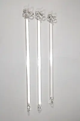 Vintage Glass Swizzle Stir Sticks Fish  6  - 6.5  Lot Of 3 • $4.99