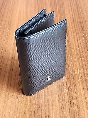 $310 New 100% Auth Montblanc Leather Business Card Holder With Gusset #109658 • $225