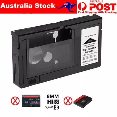 VHS To VHSC Tape Converter Player VHS-C Tapes VHS-C Cassette Motorized Adapter • $48.50