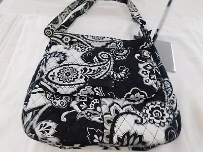 Vera Bradley Medium Mailbag Crossbody Midnight Paisley GUC • $6.99