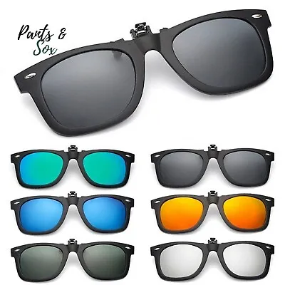 $12.95 • Buy Fashion Retro Polarized Clip On Flap Up Sunglasses UV 400 Protection Mens Womens