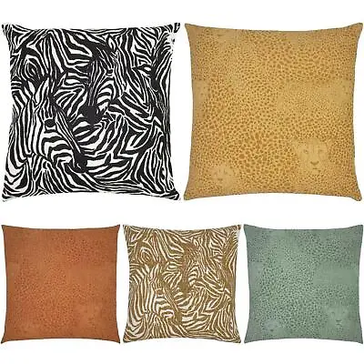 Animal Print Cushion Covers Cheetah Zebra Cushions Cover 20  X 20  By Furn. • £7
