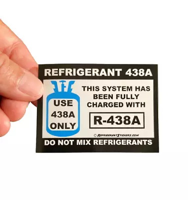 Refrigerant Retrofit Stickers X10- Properly Label Unit After Converting To R438A • $8.95