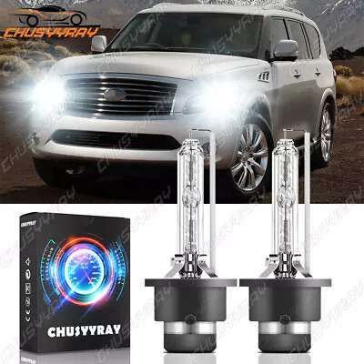 For Infiniti QX56 2004-2010 6000K Front Xenon HID Headlight Bulbs Low Beam Qty2 • $15.99