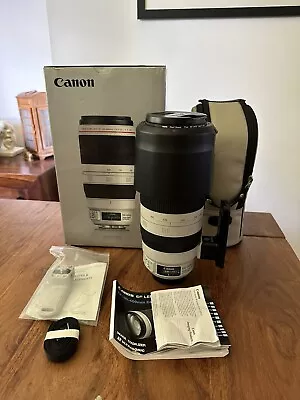 CANNON EF 100-400MM  F/4.5-5.6L IS II ZOOM TELEPHOTO LENS. • £1250