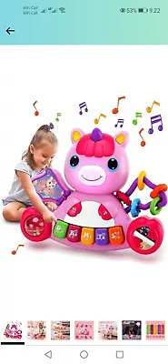 AIERRSON Baby Toys 6 Months PlusBaby Girl Toys 9 12 18 Months Musical Unicorn  • £9.99