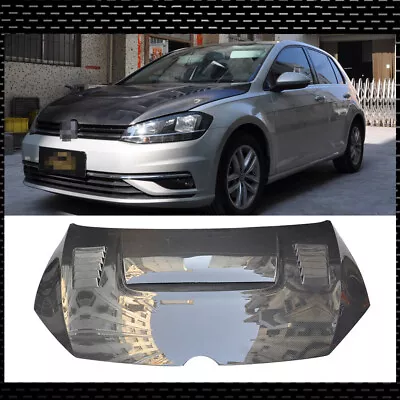 $1295.80 • Buy Carbon Fiber Engine Hood Cover VR Style Bonnet For 2015-20 VW Golf GTI MK7 7.5