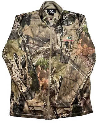 Mossy Oak Camouflage Full Zip Sweatshirt Jacket Size Medium Hunting Outdoor • $18.55