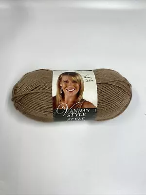 Lion Brand Yarn 867 - 125 Vanna's Style Yarn Taupe 76802 • $6