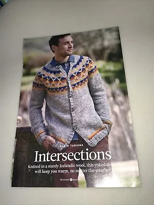 Men’s Intersections Modern Icelandic Yoked Cardigan Knitting Pattern - D Tubiana • £2.69