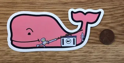 NEW Vineyard VINES Fishing POLE Tackle SUMMER Whale STICKER Laptop DECAL Rare • $3.99