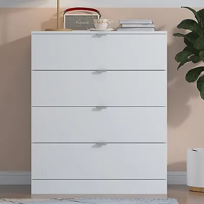 Carmel Chest Of Drawers Bedroom Furniture Storage Cabinet 4 Drawer Modern White • £64.99