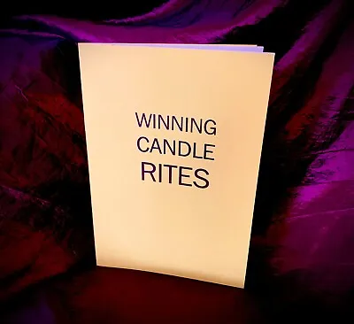 £34.99 • Buy WINNING CANDLE RITES. Finbarr Book. Magick Occult Witchcraft Grimoire.