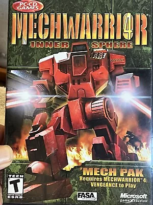 MechWarrior 4 Inner Sphere Disk &Case W Product Key & Vengeance 2 Black Knight • $13