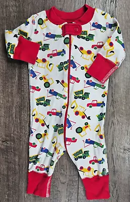 Baby Boy Clothes Hanna Andersson 0-6 Month Construction Truck Pjs • $16.99
