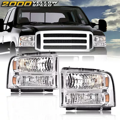 Fit For 1999-2004 Ford F250 F350 Ford Super Duty Excursion Conversion Headlights • $69.99