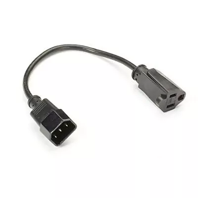 Black Box PC Adapter Cord NEMA 5-15R To IEC-60320-C14 1-ft. (0.3-m) • $10.15