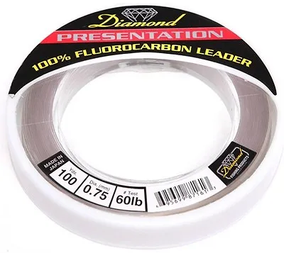 30% Off Momoi Diamond Presentation Fluorocarbon Leader | 100 Yard | Pink & Clear • $27.95