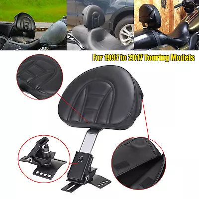 Motorcycle Driver Plug-In Rider Backrest Pad For Harley Ultra Limited Low FLHTKL • $65.98