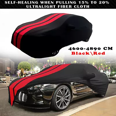 Red/Black Indoor Car Cover Stain Stretch Dustproof For Aston Martin One-77 • $104.49
