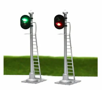 00 Model Railway Red Green 2 Aspect Light Signal 12 VOLT DC OO GAUGE Pre Wired • £10.25