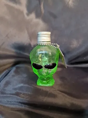 Outer Space Empty 50ml Green Alien Glass Vodka Bottle With Chain Tag  • $15