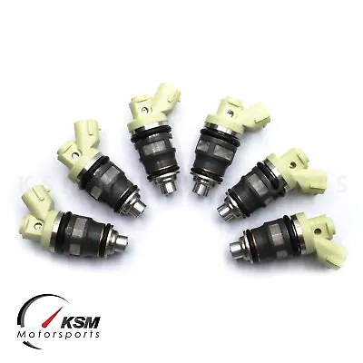 6x 540cc 550cc INJECTORS For TOYOTA SOARER JZZ30 1JZGTE 1JZ SIDE FEED Fit Denso • $368.89