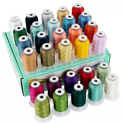 30 Colors Polyster Embroidery Machine Thread Kit 550Yards Each Spool • $29.15