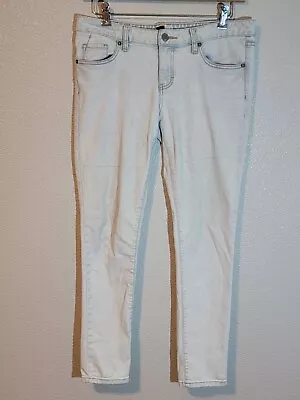 Mossimo Jeans Womens 12 Ankle Skinny Mid Rise Stretch Denim Ligh Wash Blue • $11.99