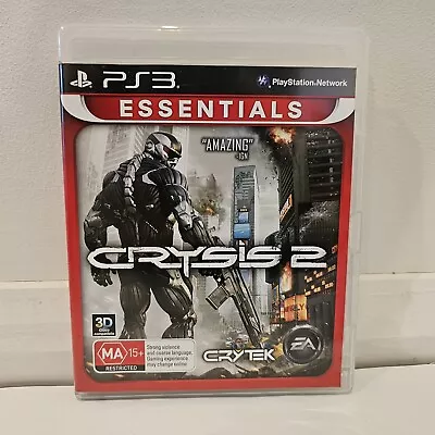 PS3 - Crysis 2 Essentials (2011). Urban Warfare Armour. VGC. PAL. Free Postage • $11.88