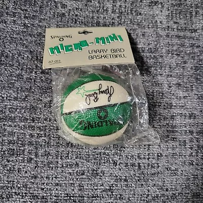 Spalding Mirco Mini Basketball Larry Bird NIP • $15