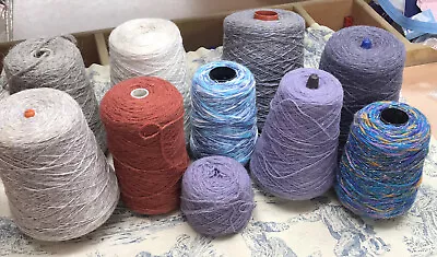 £6.39 • Buy Job Lot Of Knitting Machine Wool Cone
