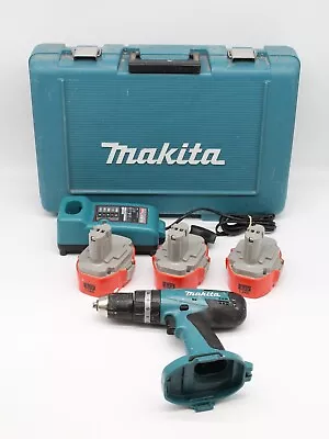 MAKITA 8391D 18V CORDLESS COMBI DRILL With 3x 18V 1.3Ah Lithium-ion Batteries • £27