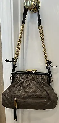 NWOT/Old Stock Marc Jacobs Little Stam Quilted Bronze Leather Shoulder Handbag • $149.95