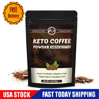 Keto Coffee Powder Low-carb Instant Coffee Weight Loss Appetite Suppressant • $11.49