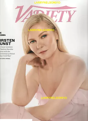 Variety Magazine April 3 2024 Kirsten Dunst Exhibition Transition Miami Enigma • $4