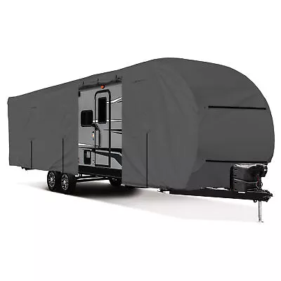 Top Travel Trailer RV Cover Tearproof Waterproof Anti-UV Fabric Motorhome Cover • $169.99