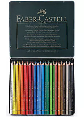 Faber Castell Polychromos Pencils 24 Colour Tin. • $45.69