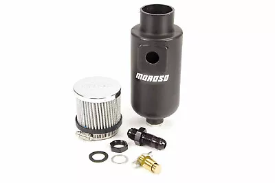 Moroso For Breather Tank/Catch Can -8An Male Inlet - Black Polyethylene • $70.04